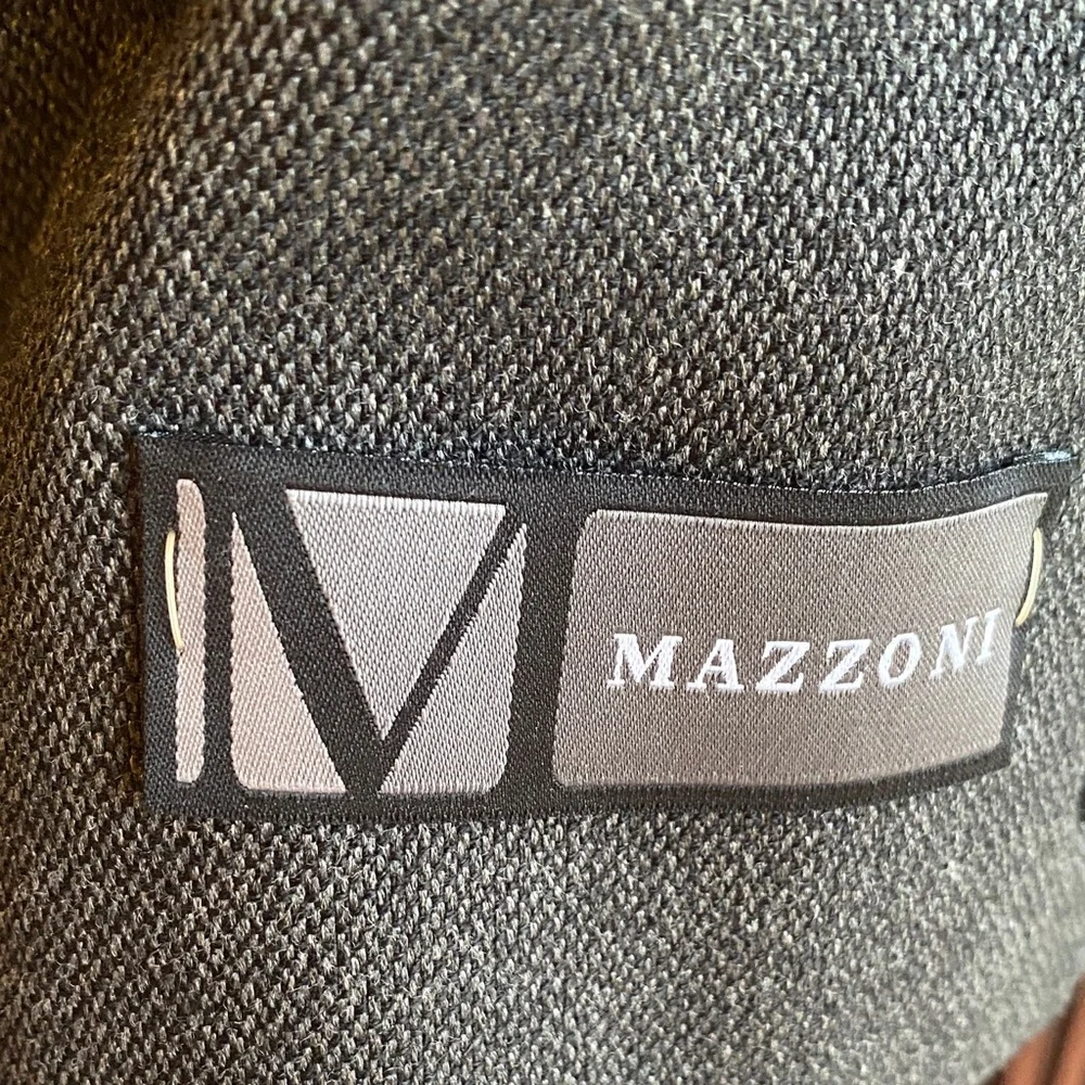 Mazzoni Men’s 46R Gray Herringbone Sport Coat Blazer NWT Jacket 46 Regular